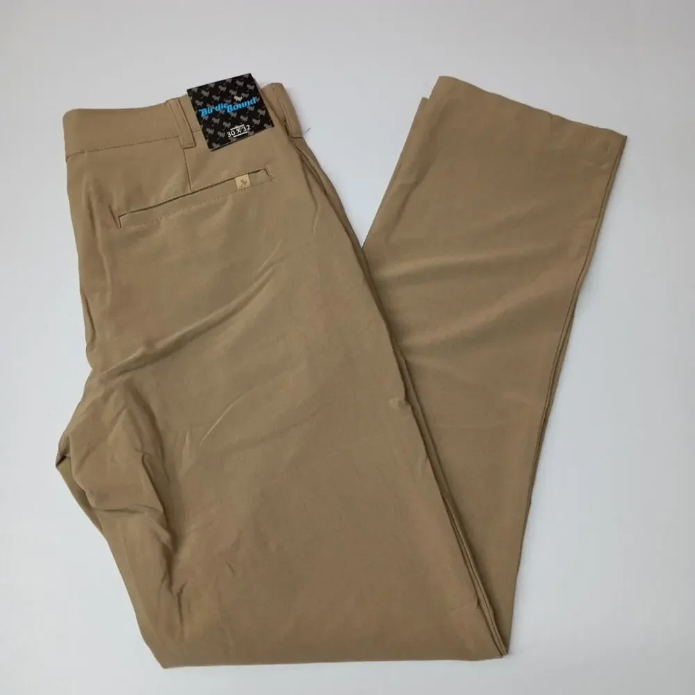 Birdie Bound Golf Pants Men's Size 30x32 Khaki Flex Straight‎